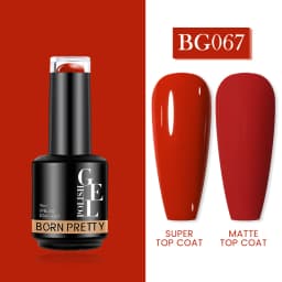 BORN PRETTY Milky Pink Rubber Base Gel Nail Polish Glitter 15ml Semi-Permanent Varnish Soak Off Self Leveling UV LED Gel