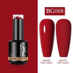 BORN PRETTY Milky Pink Rubber Base Gel Nail Polish Glitter 15ml Semi-Permanent Varnish Soak Off Self Leveling UV LED Gel