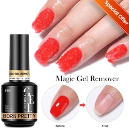 BORN PRETTY Milky Pink Rubber Base Gel Nail Polish Glitter 15ml Semi-Permanent Varnish Soak Off Self Leveling UV LED Gel