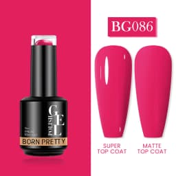 BORN PRETTY Milky Pink Rubber Base Gel Nail Polish Glitter 15ml Semi-Permanent Varnish Soak Off Self Leveling UV LED Gel