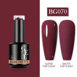 BORN PRETTY Milky Pink Rubber Base Gel Nail Polish Glitter 15ml Semi-Permanent Varnish Soak Off Self Leveling UV LED Gel
