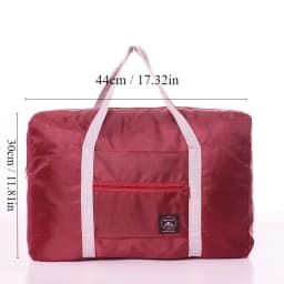 1Pc Red/Navy/Green Multifunctional Folding Travel Bag Single Shoulder Hand Luggage Bag Large Capacity Luggage Storage Waterproof