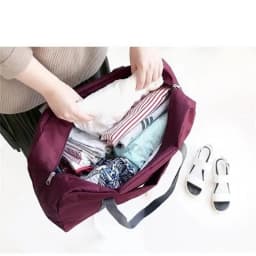 1Pc Red/Navy/Green Multifunctional Folding Travel Bag Single Shoulder Hand Luggage Bag Large Capacity Luggage Storage Waterproof