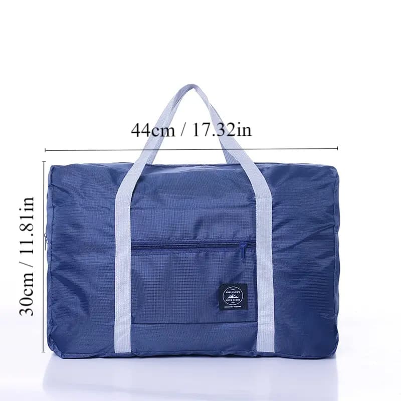 1Pc Red/Navy/Green Multifunctional Folding Travel Bag Single Shoulder Hand Luggage Bag Large Capacity Luggage Storage Waterproof