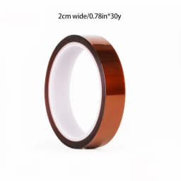 30m Long Gold Finger High Temperature Resistant Tape Polyimide Tape Multi Size Pet Anti Static Lithium Battery Insulation Tape