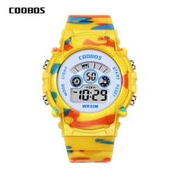 Kids Electronic Watches Color Luminous Dial Life Waterproof Multi Function Luminous Aalarm Clocks Watch For Boys And Girls