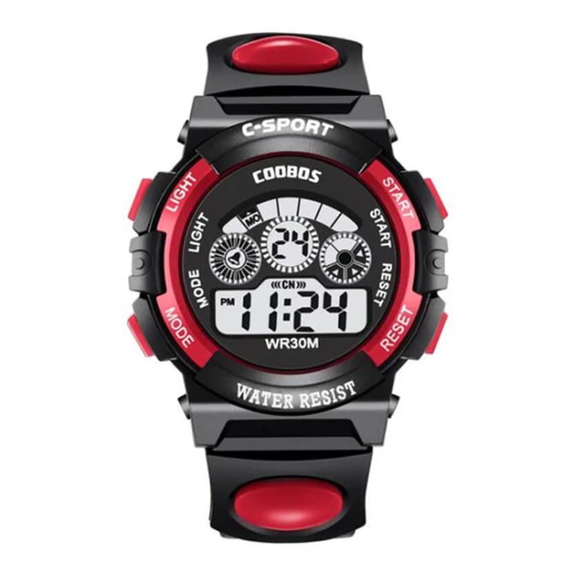 Kids Electronic Watches Color Luminous Dial Life Waterproof Multi Function Luminous Aalarm Clocks Watch For Boys And Girls