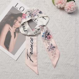 Fashion Skinny Scarf Women Luxury Brand Twill Printing Tie Bag Handle Ribbon Hair Band Women's Headscarf New Design Silk Scarves