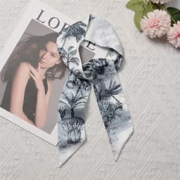 Fashion Skinny Scarf Women Luxury Brand Twill Printing Tie Bag Handle Ribbon Hair Band Women's Headscarf New Design Silk Scarves