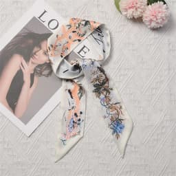 Fashion Skinny Scarf Women Luxury Brand Twill Printing Tie Bag Handle Ribbon Hair Band Women's Headscarf New Design Silk Scarves