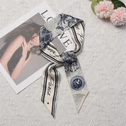 Fashion Skinny Scarf Women Luxury Brand Twill Printing Tie Bag Handle Ribbon Hair Band Women's Headscarf New Design Silk Scarves