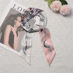 Fashion Skinny Scarf Women Luxury Brand Twill Printing Tie Bag Handle Ribbon Hair Band Women's Headscarf New Design Silk Scarves