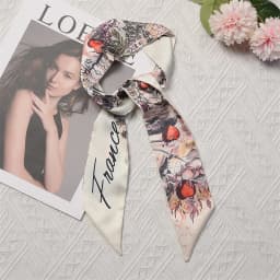 Fashion Skinny Scarf Women Luxury Brand Twill Printing Tie Bag Handle Ribbon Hair Band Women's Headscarf New Design Silk Scarves