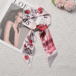 Fashion Skinny Scarf Women Luxury Brand Twill Printing Tie Bag Handle Ribbon Hair Band Women's Headscarf New Design Silk Scarves
