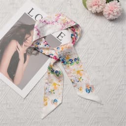 Fashion Skinny Scarf Women Luxury Brand Twill Printing Tie Bag Handle Ribbon Hair Band Women's Headscarf New Design Silk Scarves