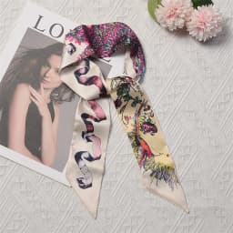 Fashion Skinny Scarf Women Luxury Brand Twill Printing Tie Bag Handle Ribbon Hair Band Women's Headscarf New Design Silk Scarves