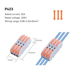 1/5/10 PCS 1 in Multiple Out Fast Electrical Connectors Universal Compact Splitter Wiring Cable Connector Push-in Terminal Block