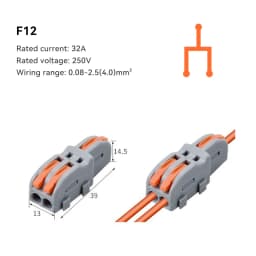 1/5/10 PCS 1 in Multiple Out Fast Electrical Connectors Universal Compact Splitter Wiring Cable Connector Push-in Terminal Block