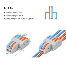 1/5/10 PCS 1 in Multiple Out Fast Electrical Connectors Universal Compact Splitter Wiring Cable Connector Push-in Terminal Block