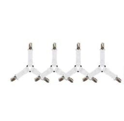 4Pcs/lot Bed Sheet Fasteners Holder Gadgets for Bed Sheet Organizer Mattress Cover Clip For Home Elastic Straps Adjustable Clips