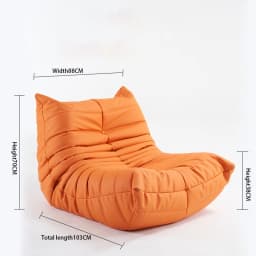 Single Sofa Caterpillar Sofa Balcony Leisure Bedroom Living Room Lie Down or Sleep Lazy Sofa Single Deck Chair