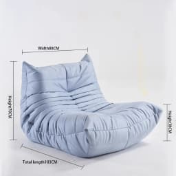 Single Sofa Caterpillar Sofa Balcony Leisure Bedroom Living Room Lie Down or Sleep Lazy Sofa Single Deck Chair