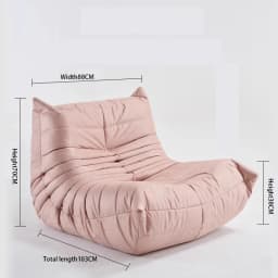 Single Sofa Caterpillar Sofa Balcony Leisure Bedroom Living Room Lie Down or Sleep Lazy Sofa Single Deck Chair
