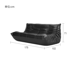 Single Sofa Caterpillar Sofa Balcony Leisure Bedroom Living Room Lie Down or Sleep Lazy Sofa Single Deck Chair