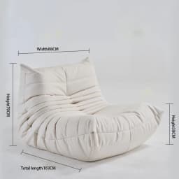 Single Sofa Caterpillar Sofa Balcony Leisure Bedroom Living Room Lie Down or Sleep Lazy Sofa Single Deck Chair