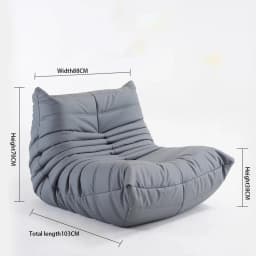 Single Sofa Caterpillar Sofa Balcony Leisure Bedroom Living Room Lie Down or Sleep Lazy Sofa Single Deck Chair