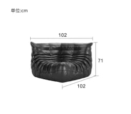 Single Sofa Caterpillar Sofa Balcony Leisure Bedroom Living Room Lie Down or Sleep Lazy Sofa Single Deck Chair