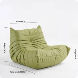 Single Sofa Caterpillar Sofa Balcony Leisure Bedroom Living Room Lie Down or Sleep Lazy Sofa Single Deck Chair