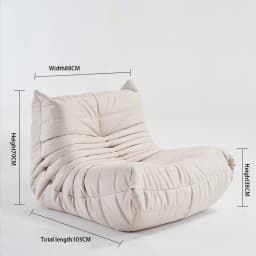 Single Sofa Caterpillar Sofa Balcony Leisure Bedroom Living Room Lie Down or Sleep Lazy Sofa Single Deck Chair