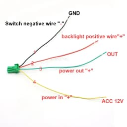 1Pc For Mitsubishi Pajero V73 V93 Lancer Outlander ASX L200 RED LED key switch fog light daytime running DRL Power Switch Button