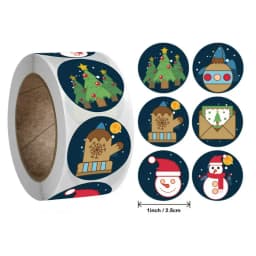 Christmas gift stickers decorative sealing sticker Merry Christmas Reward Self-adhesive labels Children's Day party