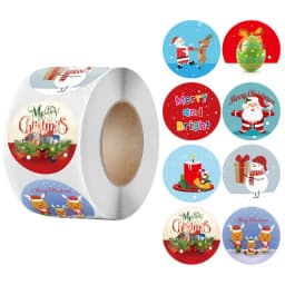 Christmas gift stickers decorative sealing sticker Merry Christmas Reward Self-adhesive labels Children's Day party