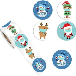 Christmas gift stickers decorative sealing sticker Merry Christmas Reward Self-adhesive labels Children's Day party