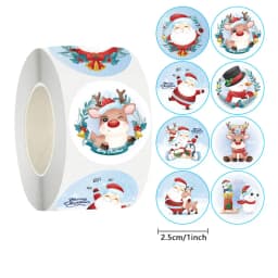 Christmas gift stickers decorative sealing sticker Merry Christmas Reward Self-adhesive labels Children's Day party