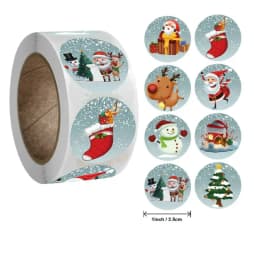 Christmas gift stickers decorative sealing sticker Merry Christmas Reward Self-adhesive labels Children's Day party