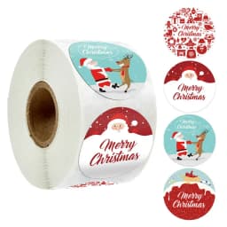 Christmas gift stickers decorative sealing sticker Merry Christmas Reward Self-adhesive labels Children's Day party