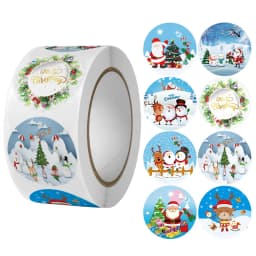 Christmas gift stickers decorative sealing sticker Merry Christmas Reward Self-adhesive labels Children's Day party