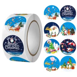 Christmas gift stickers decorative sealing sticker Merry Christmas Reward Self-adhesive labels Children's Day party