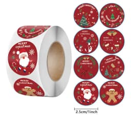 Christmas gift stickers decorative sealing sticker Merry Christmas Reward Self-adhesive labels Children's Day party