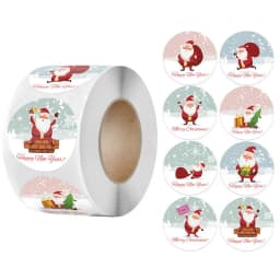 Christmas gift stickers decorative sealing sticker Merry Christmas Reward Self-adhesive labels Children's Day party