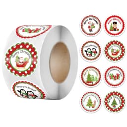 Christmas gift stickers decorative sealing sticker Merry Christmas Reward Self-adhesive labels Children's Day party