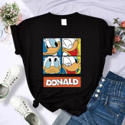 90s Y2k Mickey Print T-shirts for Women Fashion Minnie Mouse T Shirt Streetwear Female Clothes Kawaii Disney Tshirt