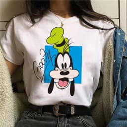 90s Y2k Mickey Print T-shirts for Women Fashion Minnie Mouse T Shirt Streetwear Female Clothes Kawaii Disney Tshirt