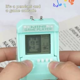1PCs Mini Classic Game Machine Retro Nostalgic Game With Gift Keyring Pets Toys Gift