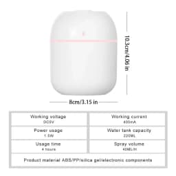 Mini Portable Water Drop Air Humidifier USB Desktop Indoor Household Mute Air Atomization Humidifier