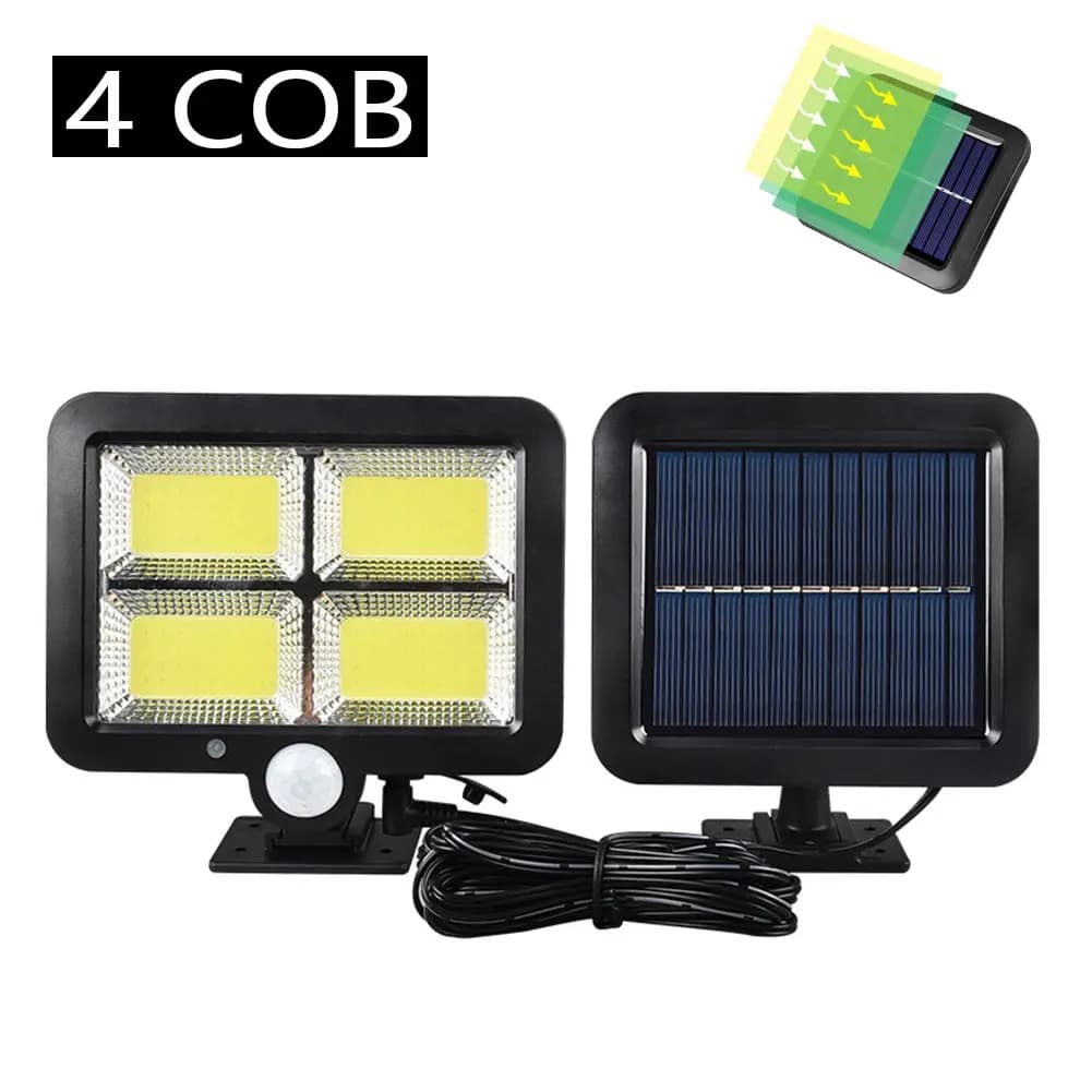 Outdoor Motion Sensor Solar Light Rechargeable 1/4/6 COB Solar Wall Lights Waterproof Emergency Street Garden Porch LED Lightin